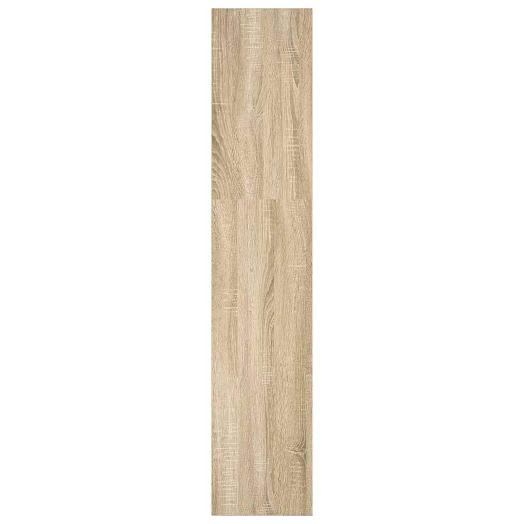 Bokhylle sonoma eik 40x30x152 cm konstruert tre