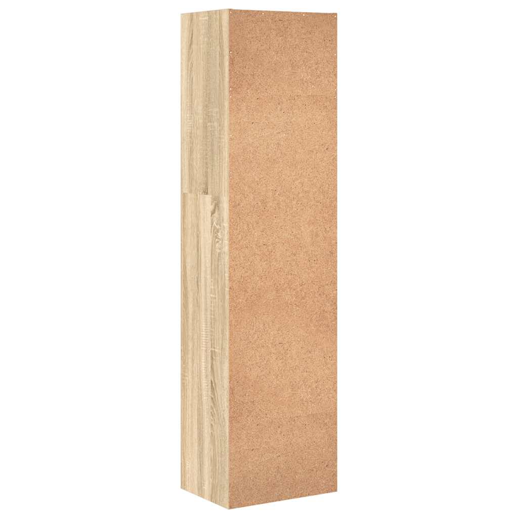 Bokhylle sonoma eik 40x30x152 cm konstruert tre