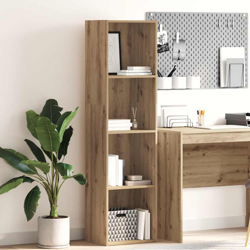 Bokhylle artisan eik 40x30x152 cm konstruert tre