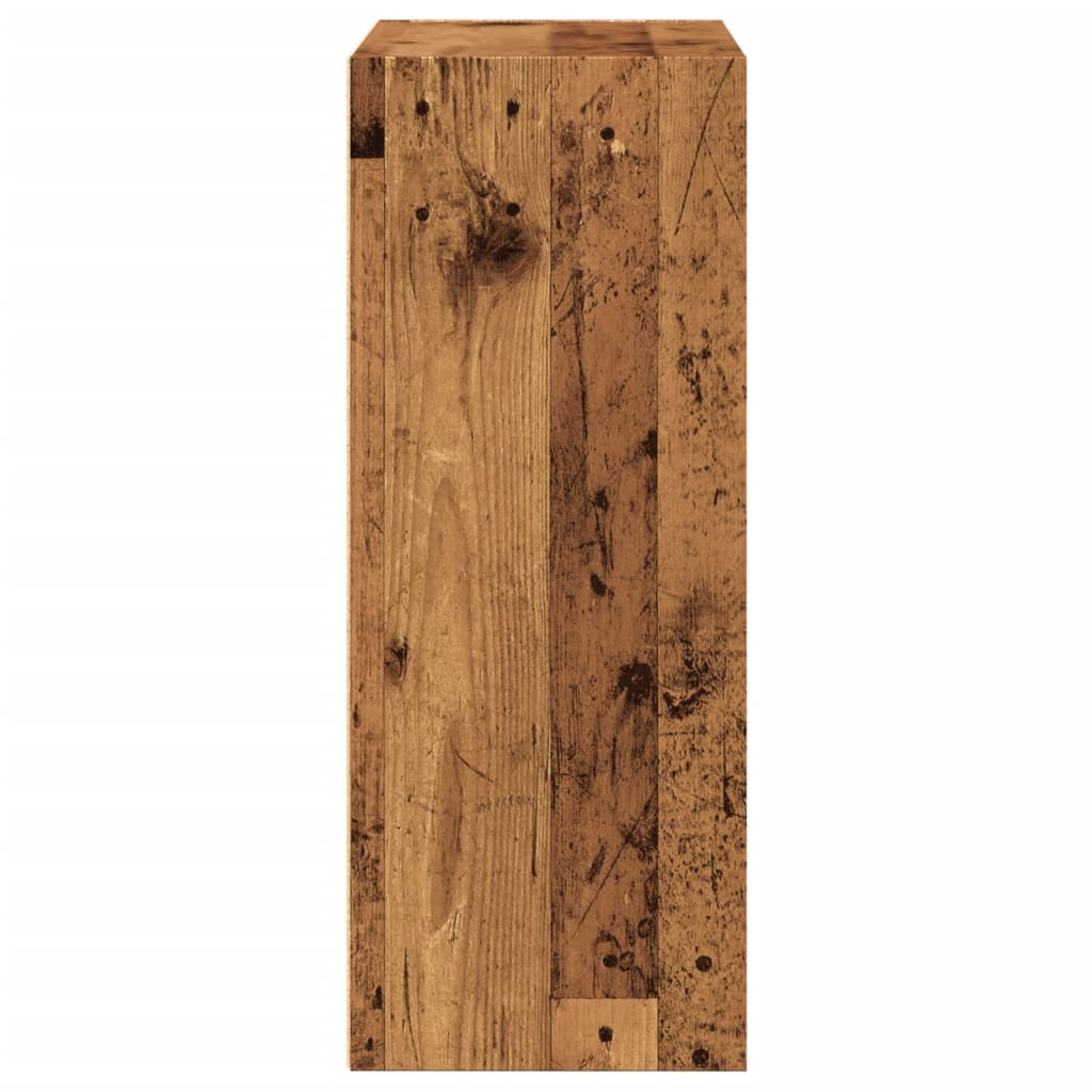 Bokhylle gammelt tre 60x30x77 cm konstruert tre