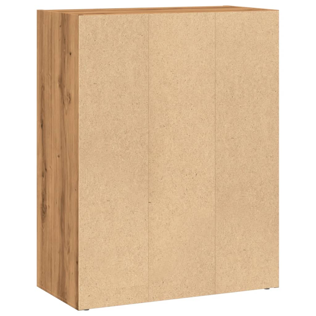 Bokhylle artisan eik 60x30x77 cm konstruert tre