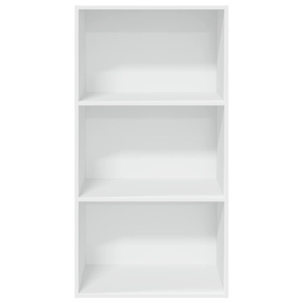 Bokhylle hvit 60x30x114 cm konstruert tre