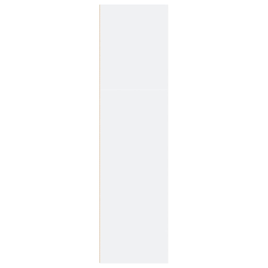 Bokhylle hvit 60x30x114 cm konstruert tre