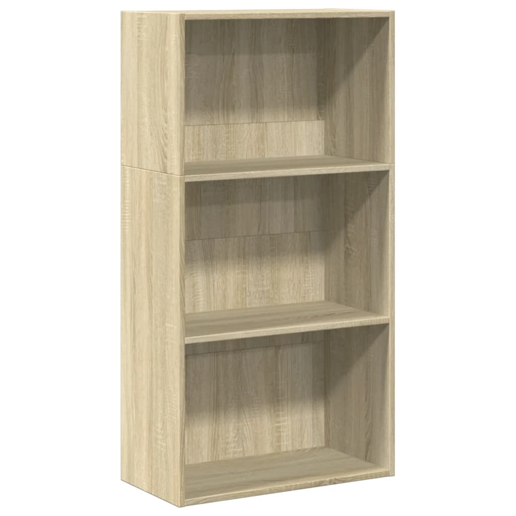Bokhylle sonoma eik 60x30x114 cm konstruert tre