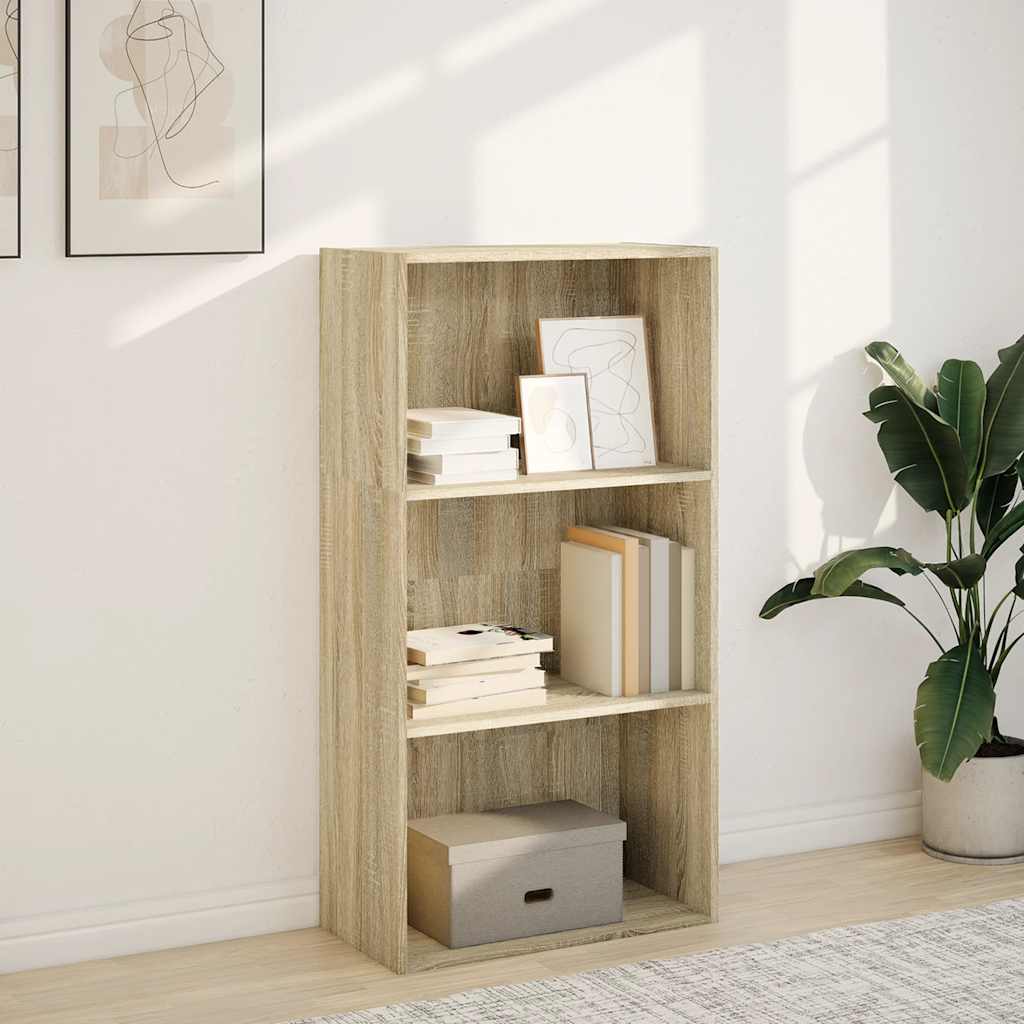 Bokhylle sonoma eik 60x30x114 cm konstruert tre