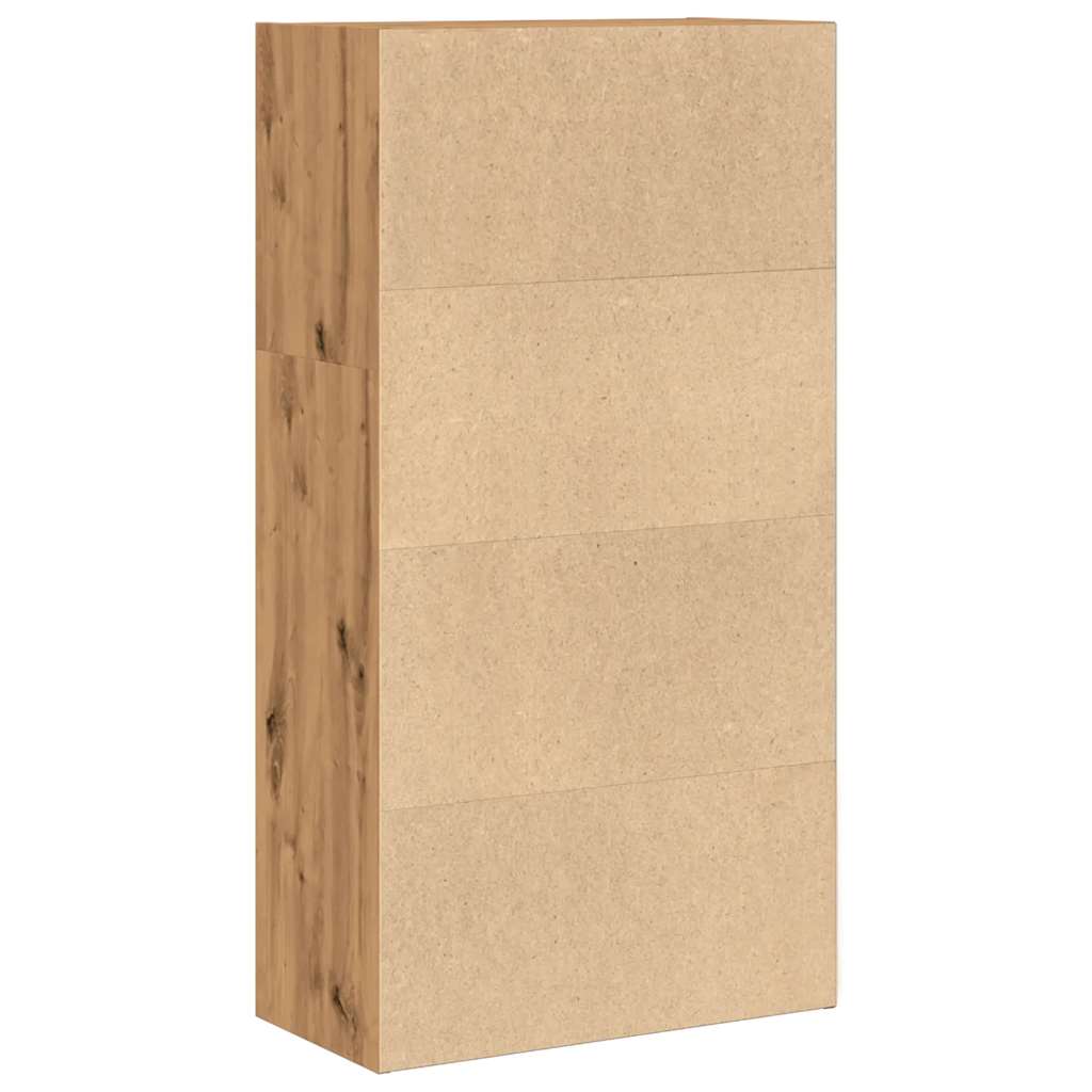 Bokhylle artisan eik 60x30x114 cm konstruert tre