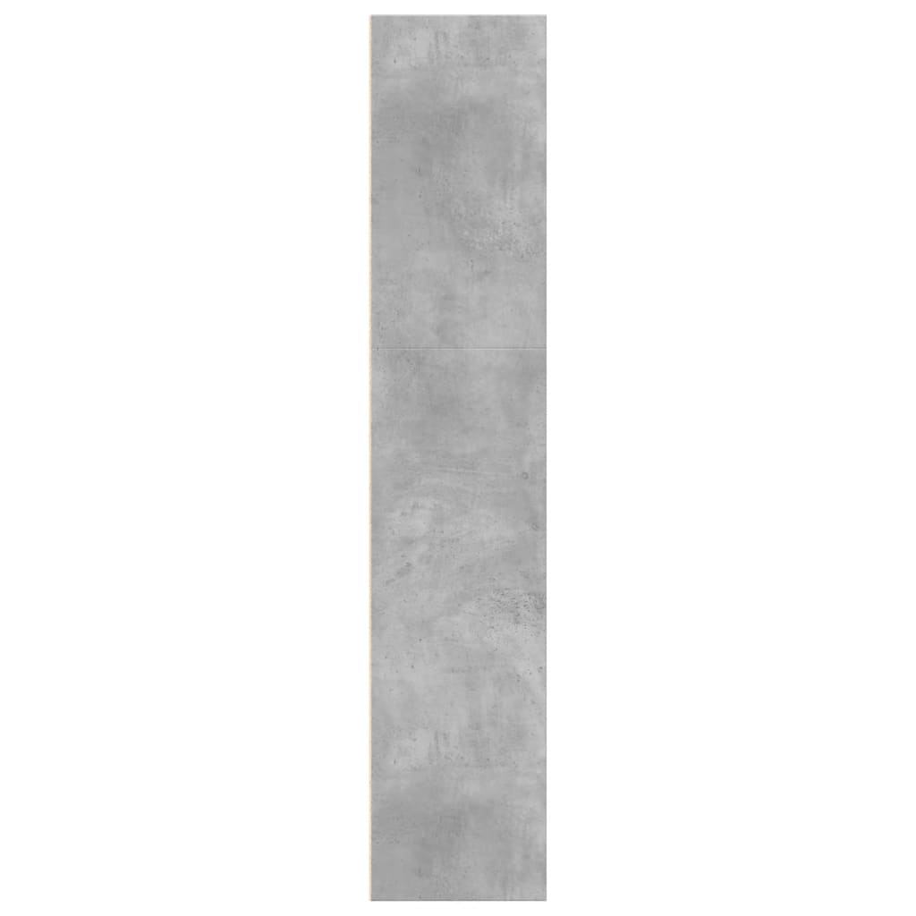 Bokhylle betonggrå 60x30x152 cm konstruert tre