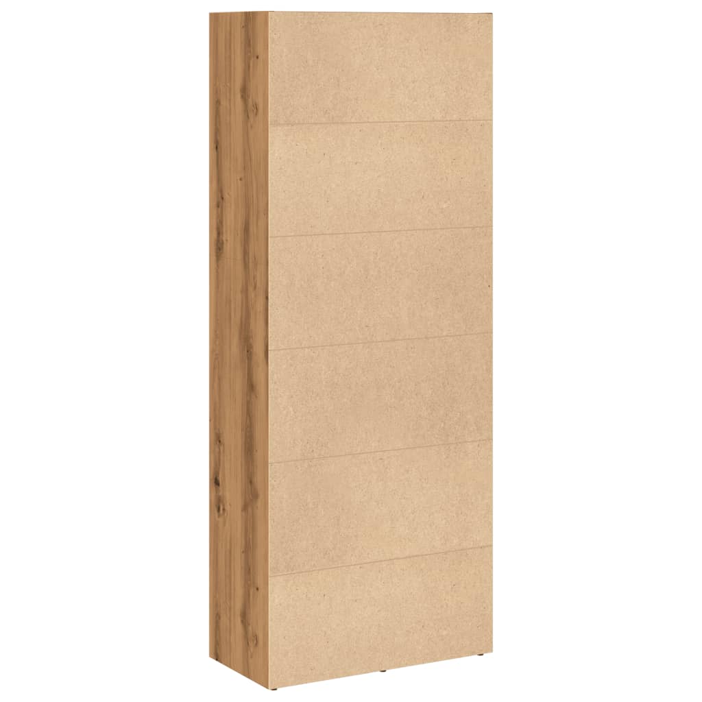 Bokhylle artisan eik 60x30x152 cm konstruert tre
