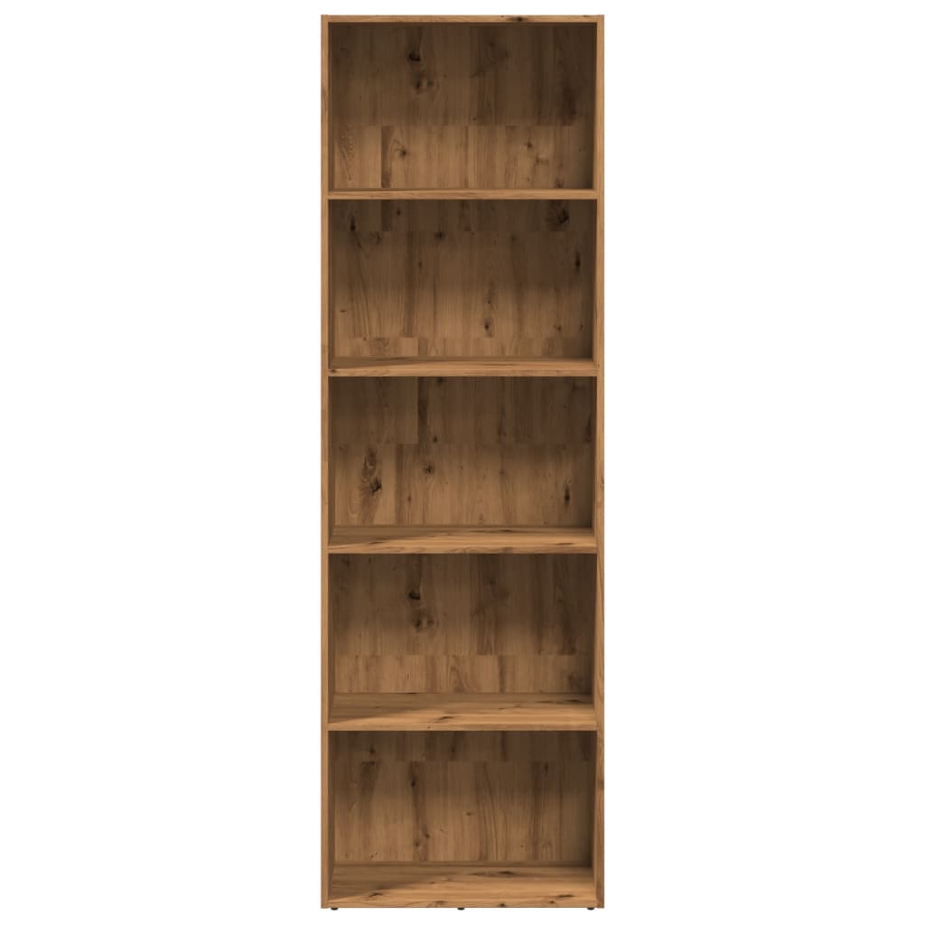 Bokhylle artisan eik 60x30x189 cm konstruert tre