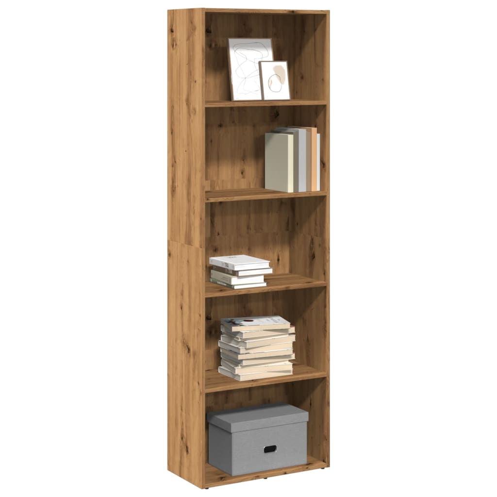 Bokhylle artisan eik 60x30x189 cm konstruert tre
