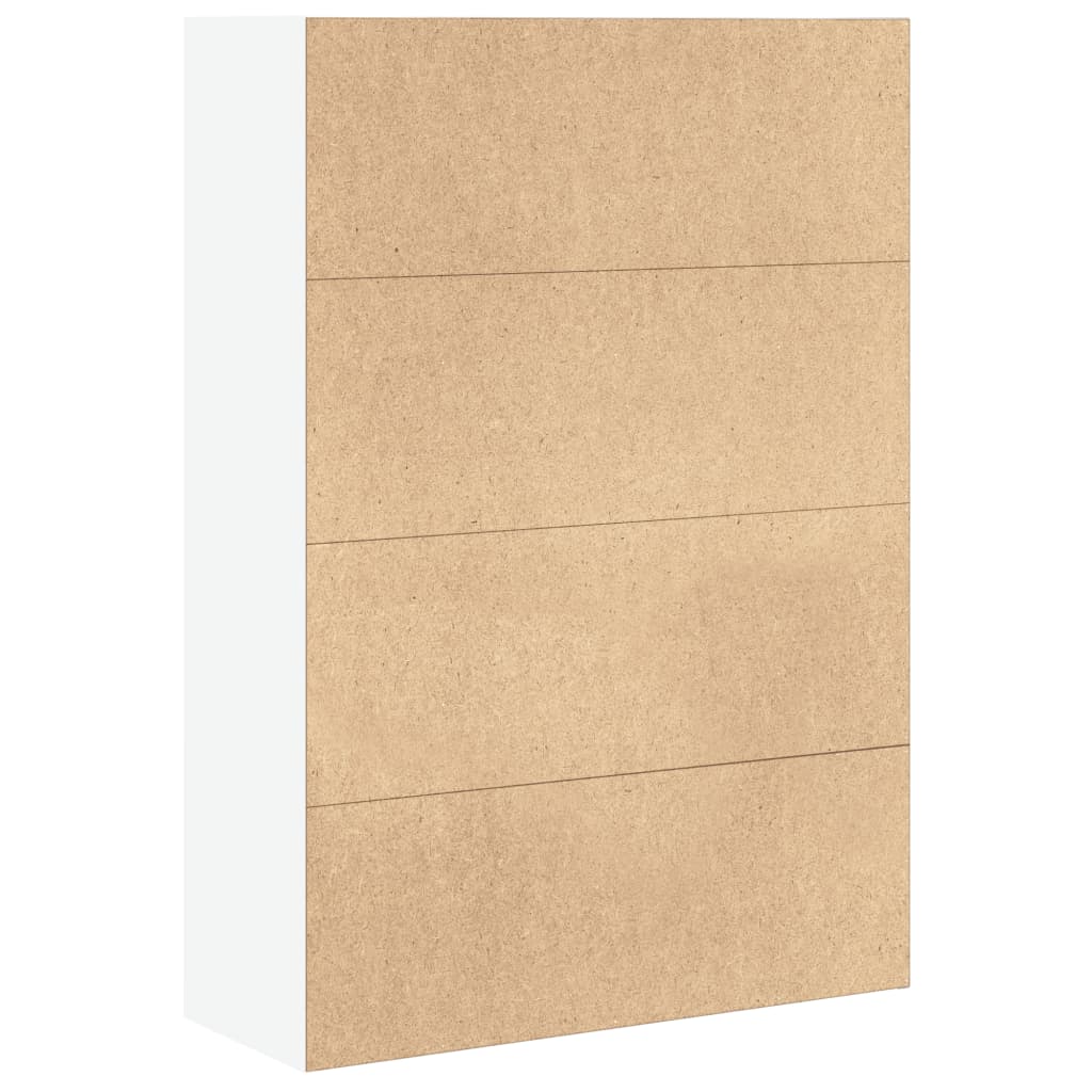 Bokhylle hvit 80x30x114 cm konstruert tre