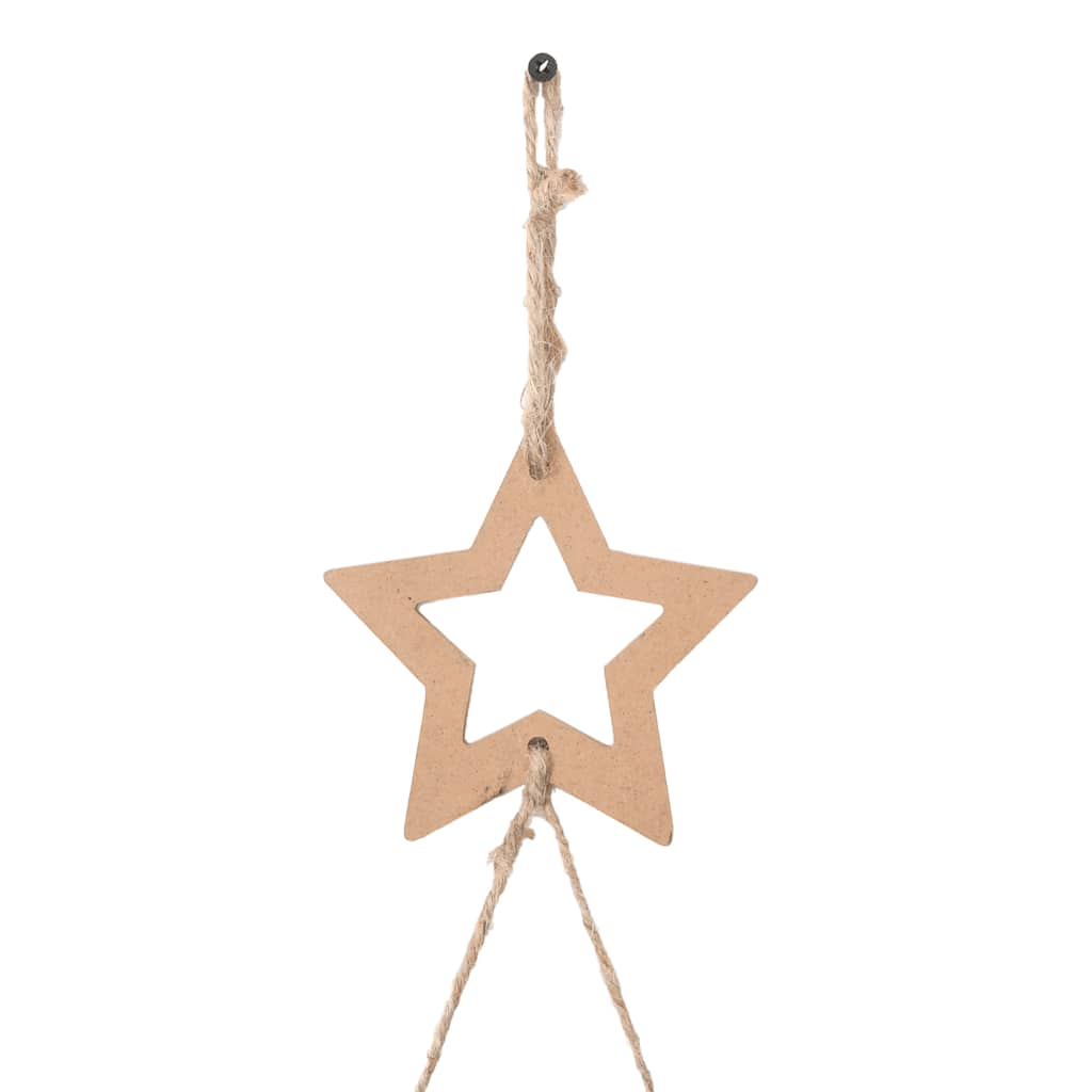Hengende juletre med toppstjerne 74x150 cm naturlig gren