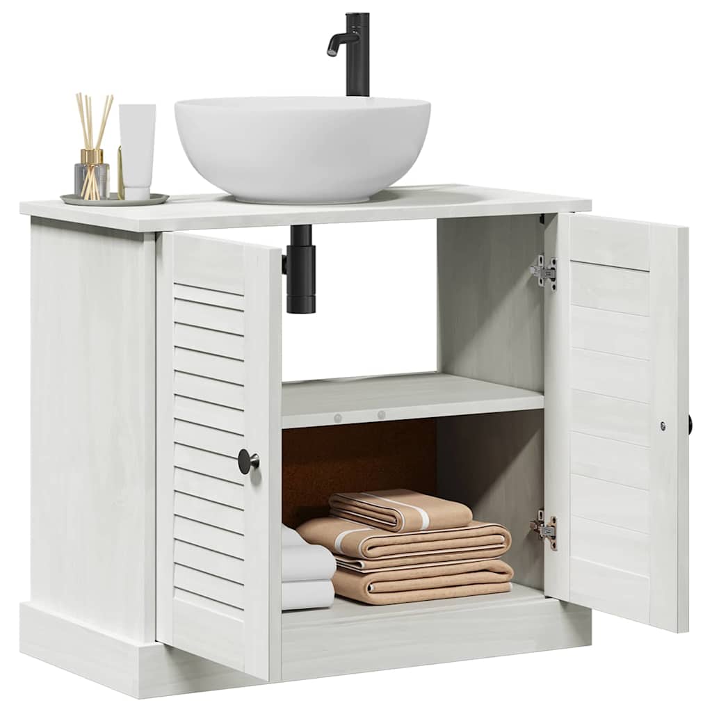 Vaskeskap VIGO Hvit og Antikkhvit 68 x 34 x 59 cm Heltre furu