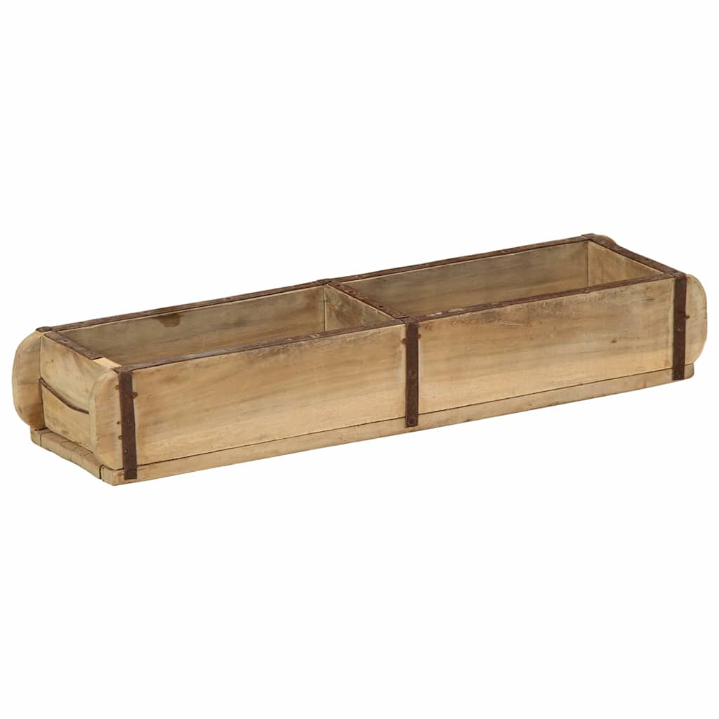 Brett med lagring Brun 57 x 15 x 9 cm Massiv Reclaim Tre