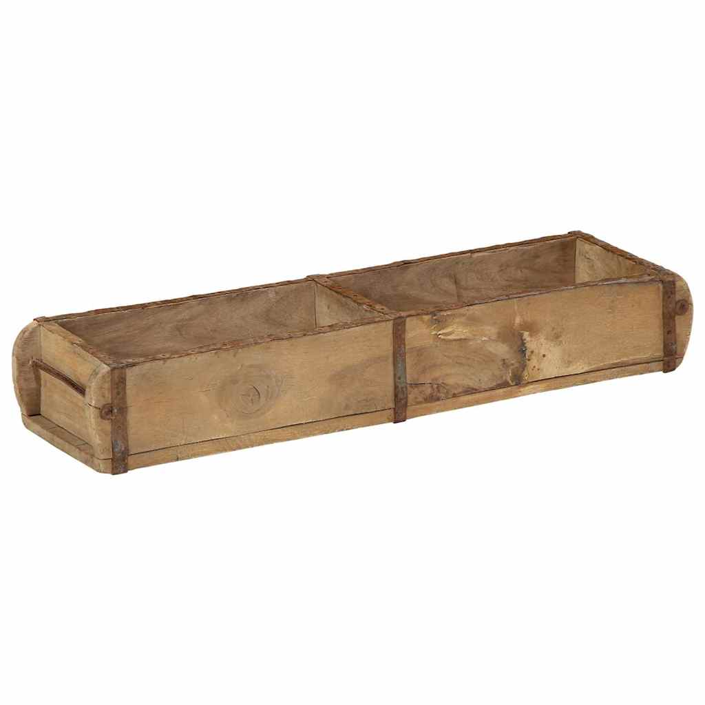 Brett med lagring 4 pcs Brun 57 x 15 x 9 cm Massiv Reclaim Tre