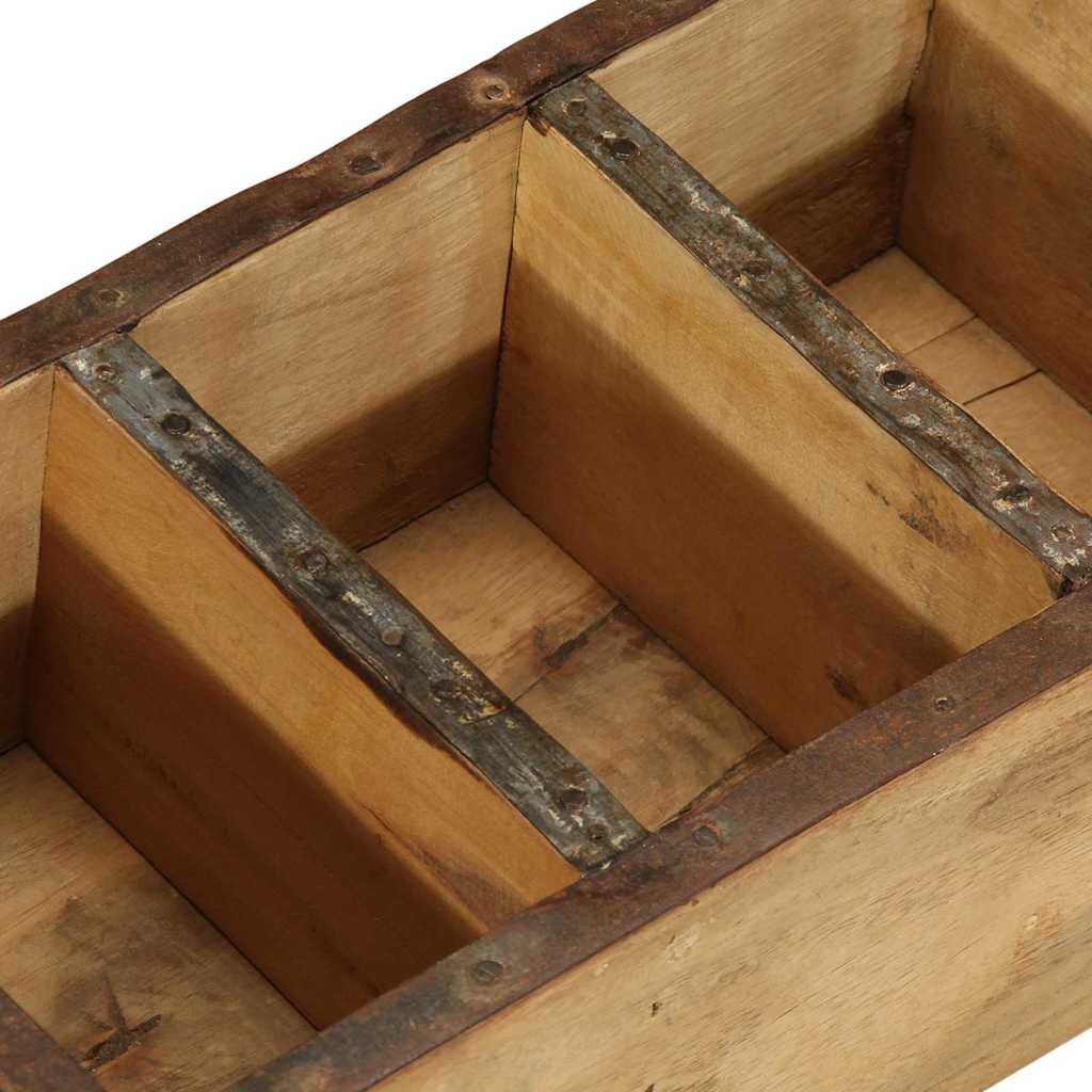 Brett med lagring 4 pcs Brun 30 x 14 x 9 cm Massiv Reclaim Tre