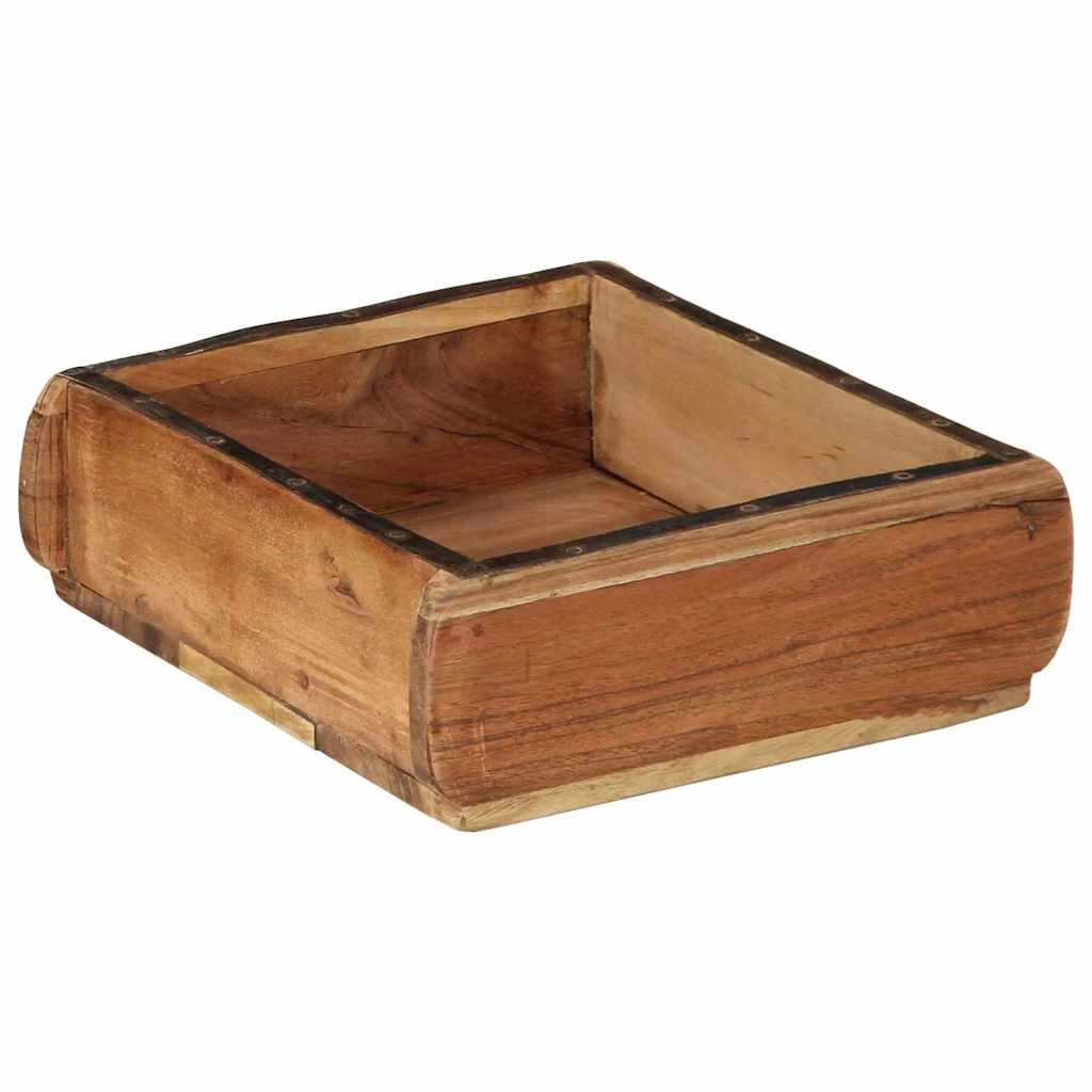 Brett med lagring 2 pcs Brun 29 x 31 x 10 cm Massiv Reclaim Tre
