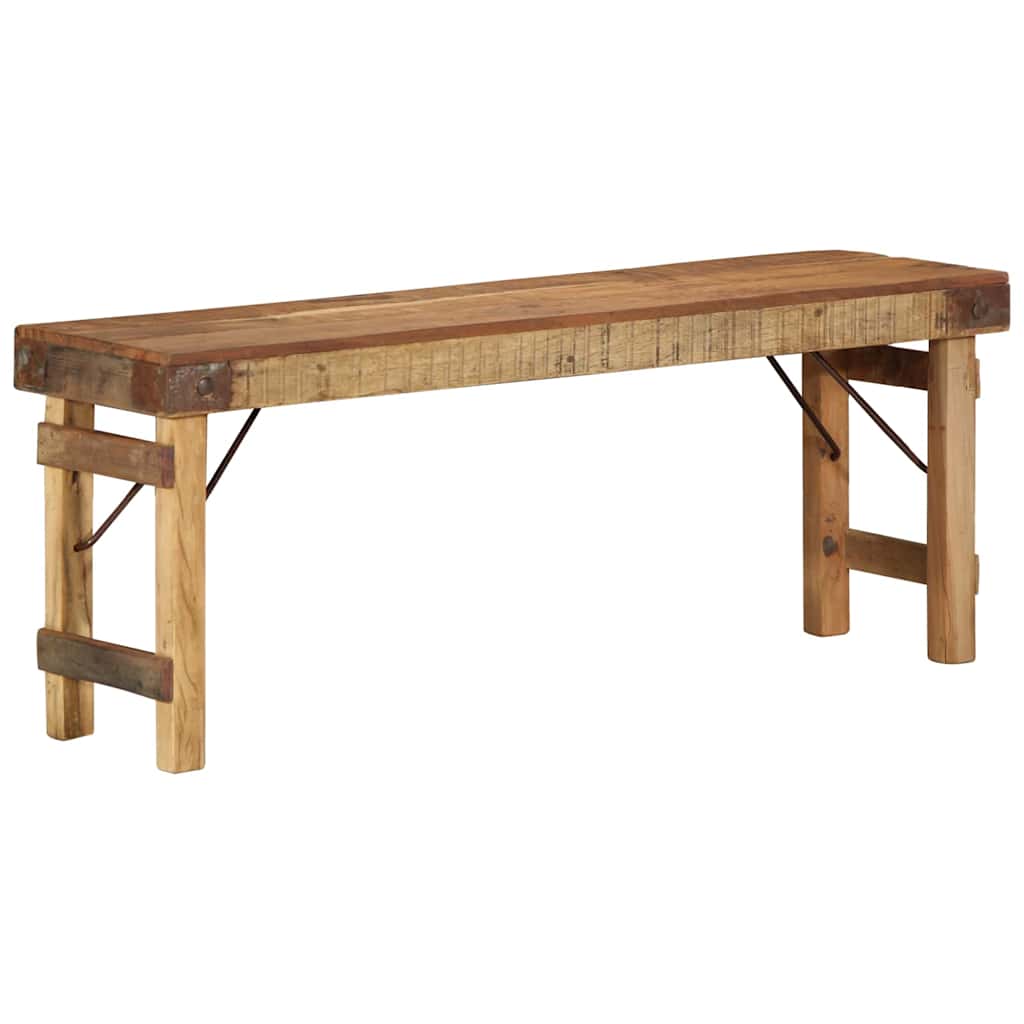 benk Naturlig 110 x 35 x 46 cm Gjenbrukt Gammel Tre