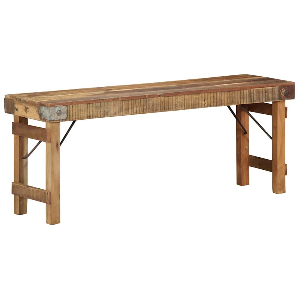 benk Naturlig 110 x 35 x 46 cm Gjenbrukt Gammel Tre