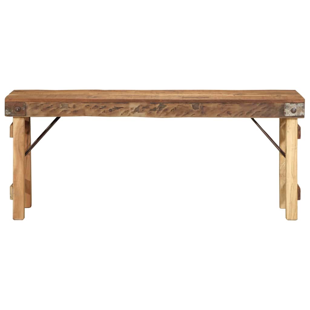 benk Naturlig 110 x 35 x 46 cm Gjenbrukt Gammel Tre