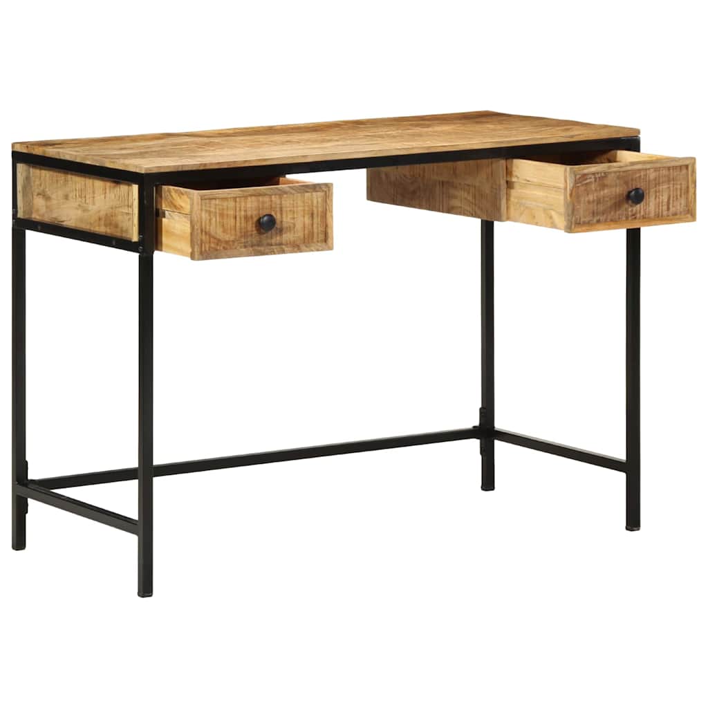 Skrivebord Brun 105 x 50 x 75 cm Solid mango tre og metall