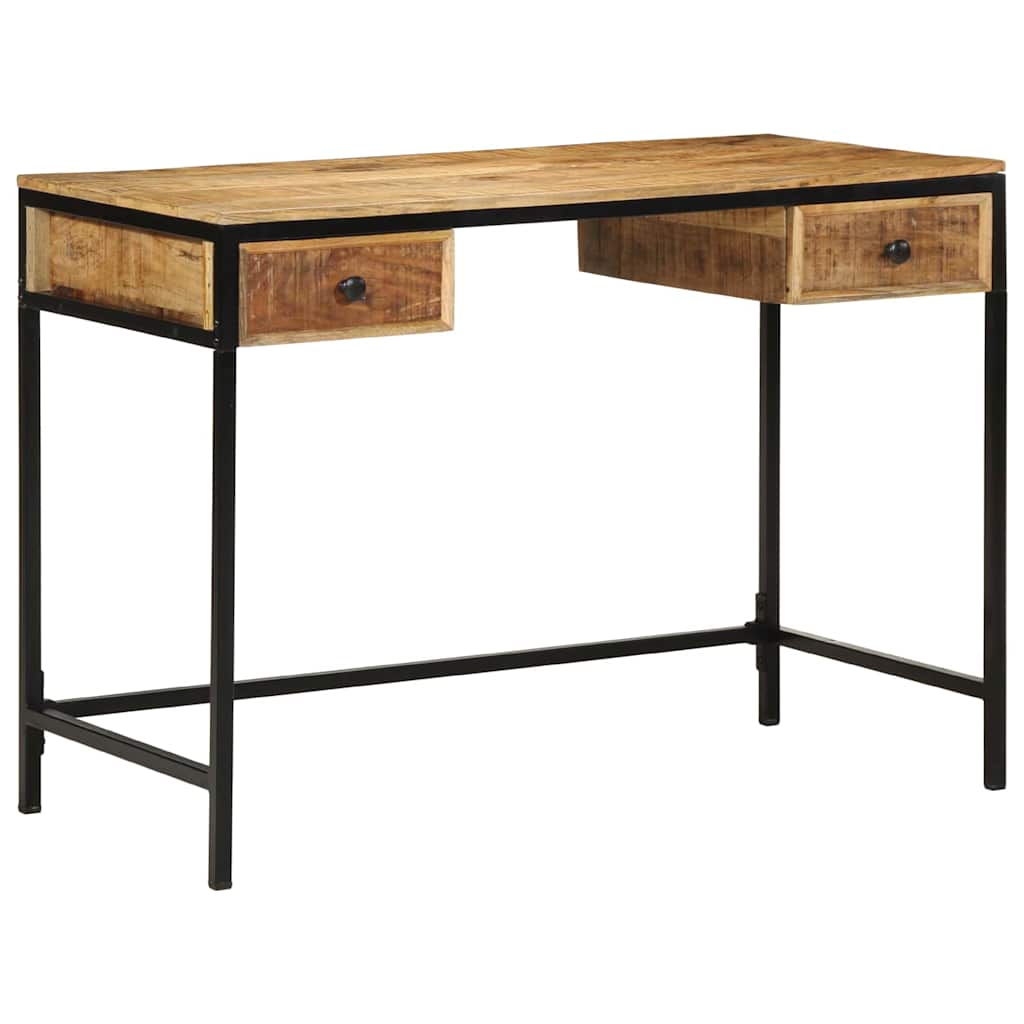 Skrivebord Brun 105 x 50 x 75 cm Solid mango tre og metall