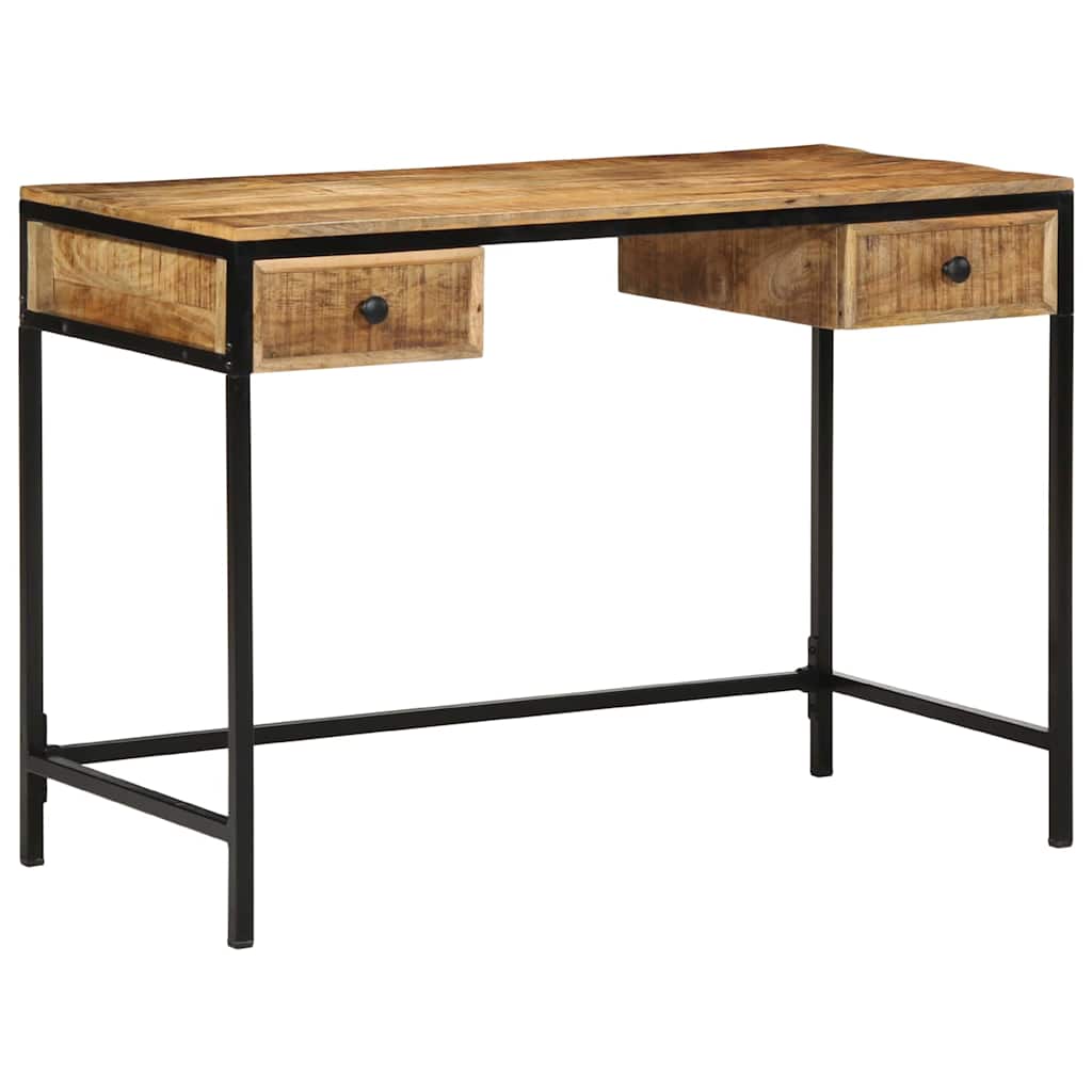 Skrivebord Brun 105 x 50 x 75 cm Solid mango tre og metall