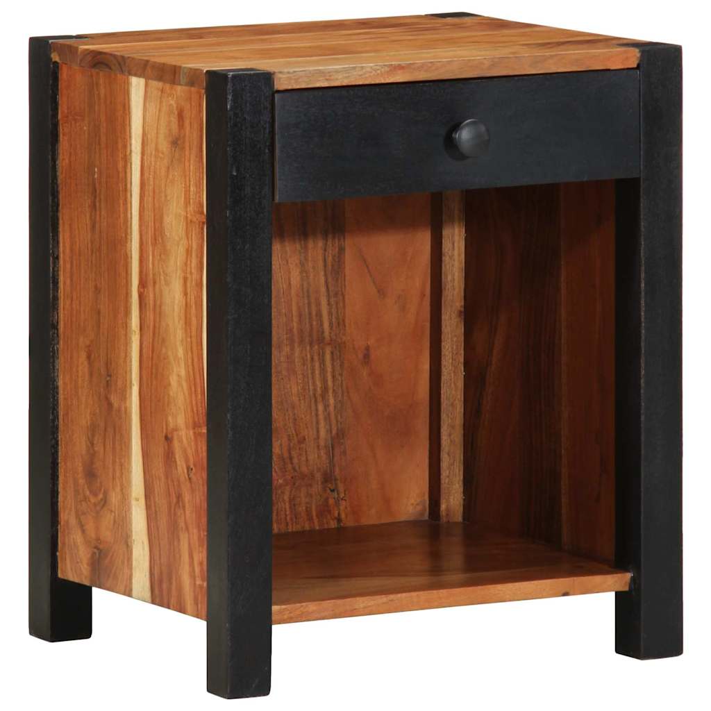 Nattbordskap 2 pcs Brun 40 x 35 x 50 cm Solid akasietre