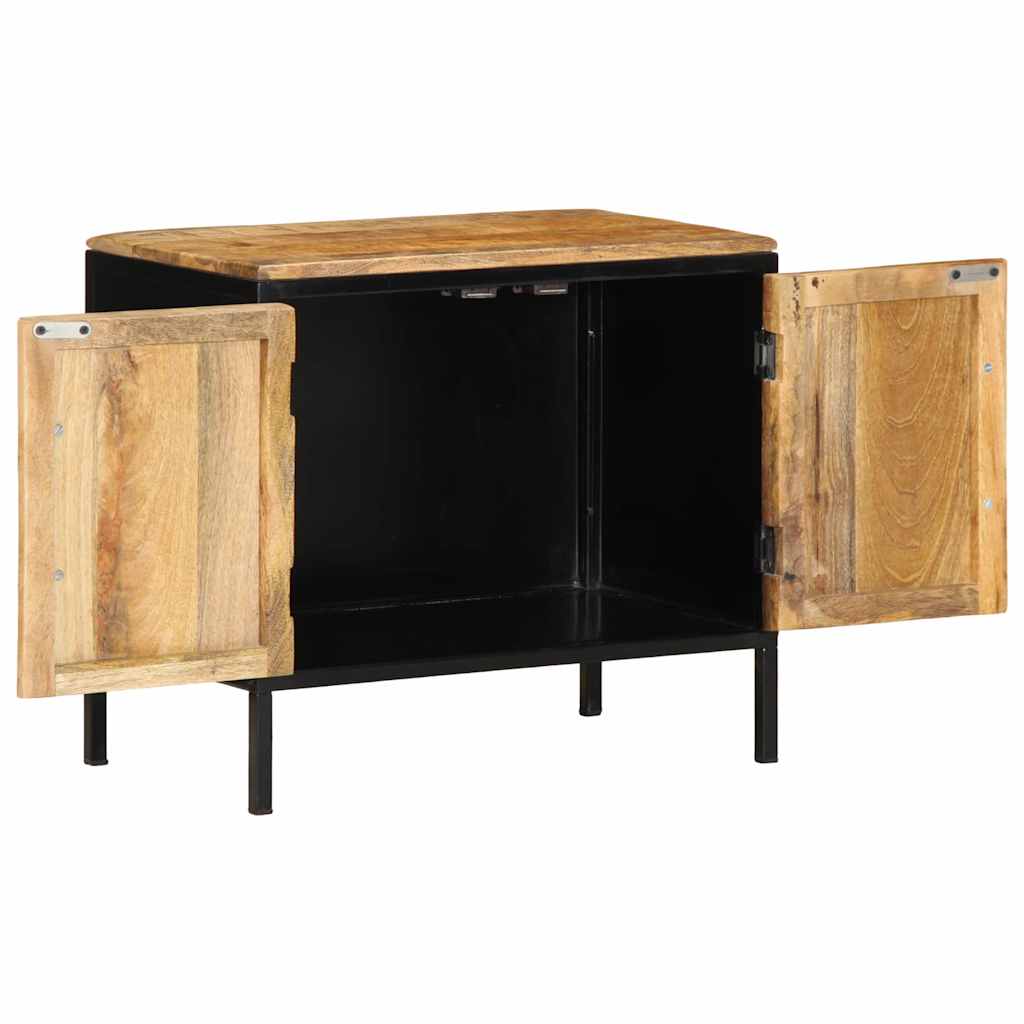 Nattbordskap 2 pcs Brun og svart 50 x 30 x 45 cm