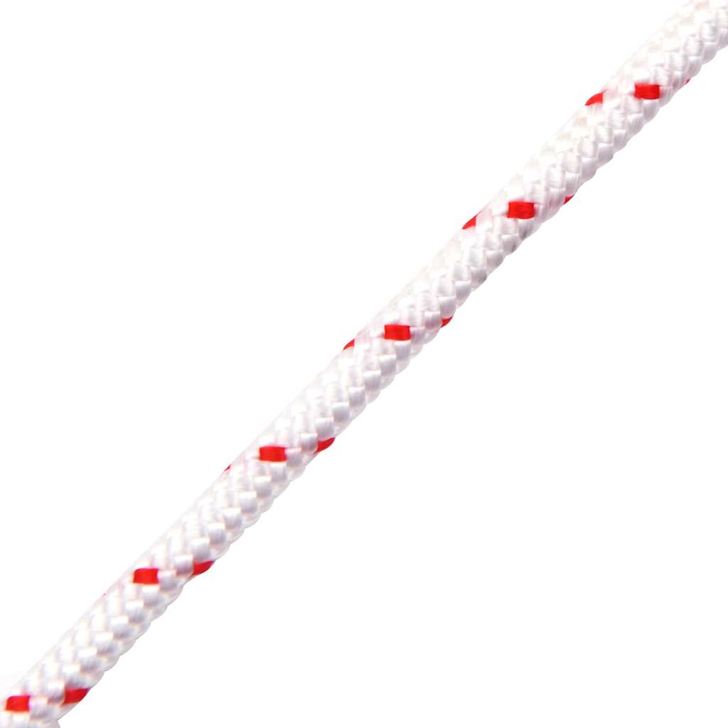 Startsnoren hvit og rød Ø4 mm 10 m nylon