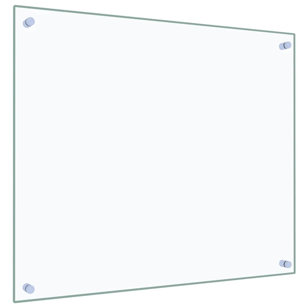 Kjøkkenplater 2 stk gjennomsiktig 70x60 cm herdet glass