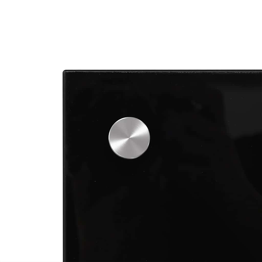 Kjøkkenplater 2 stk svart 80x40 cm herdet glass vidaXL