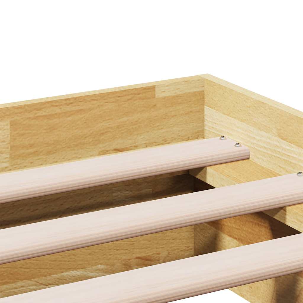 Sengeramme uten Madrass 150x200 cm Heltre Eik