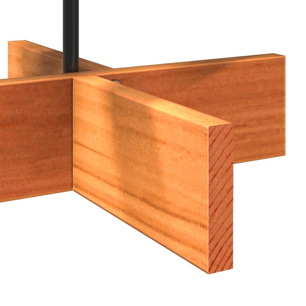 Juletre av tre til pynt voksbrun 80 cm heltre furu