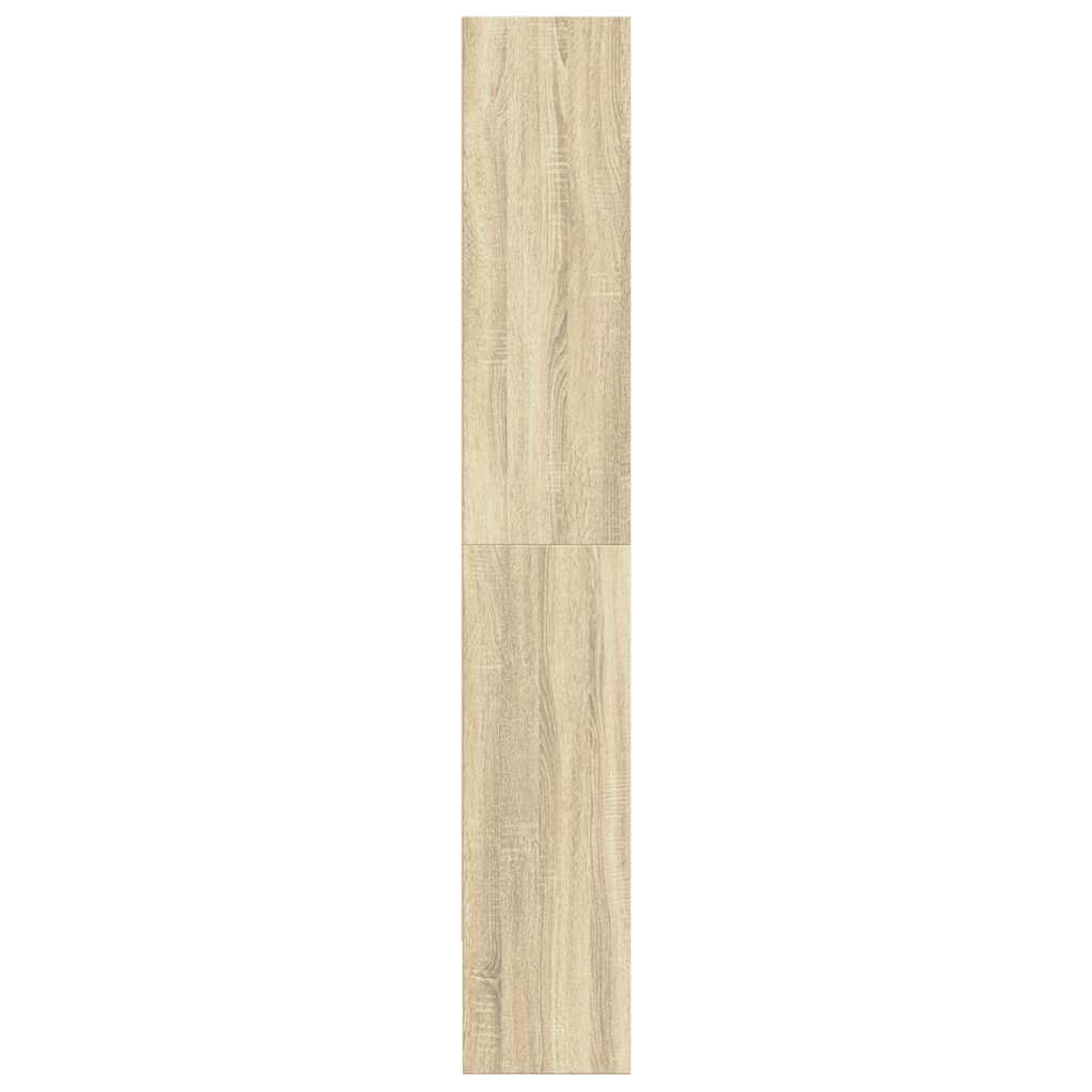Bokhylle sonoma eik 80x30x189 cm konstruert tre