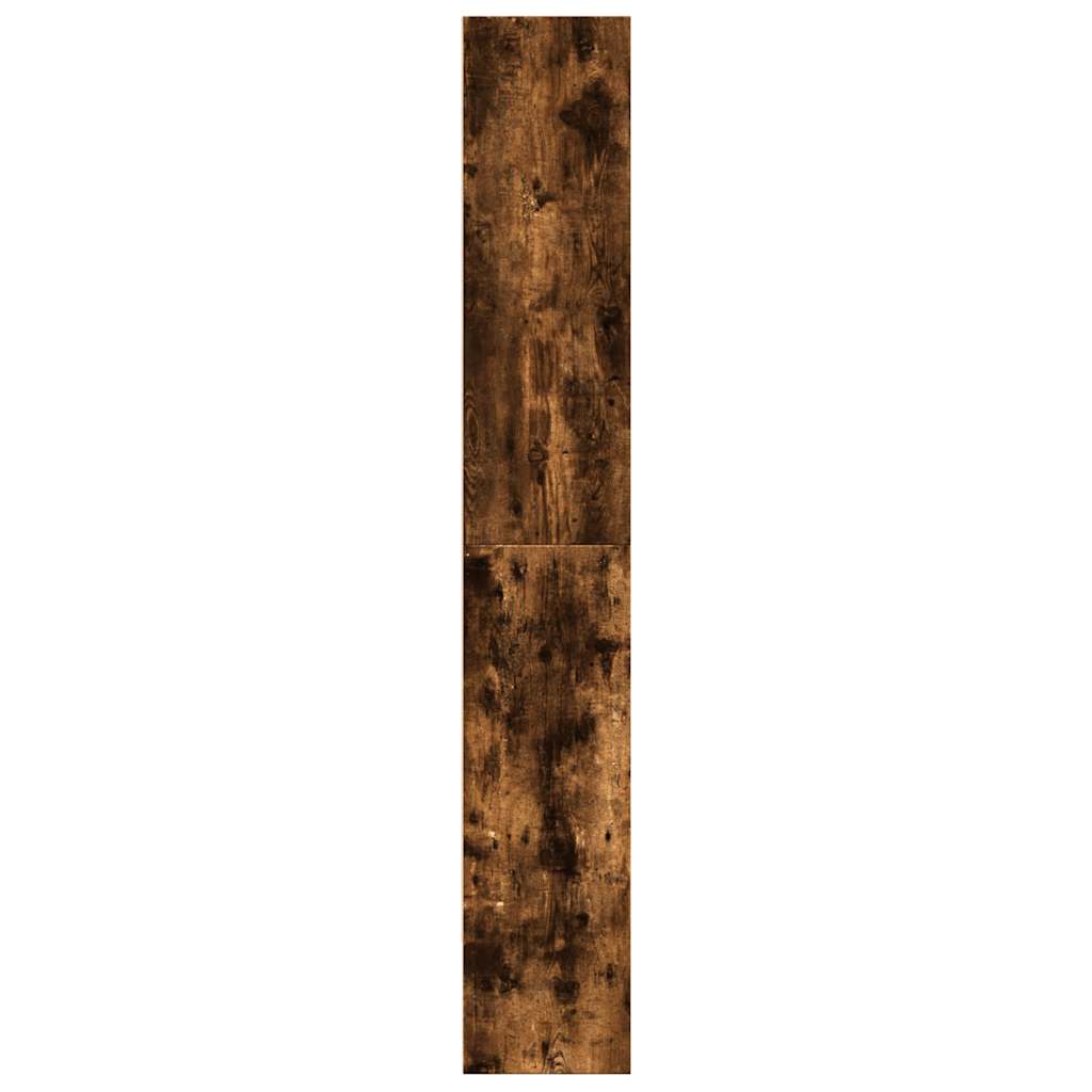 Bokhylle røkt eik 80x30x189 cm konstruert tre