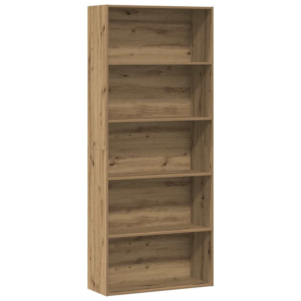 Bokhylle artisan eik 80x30x189 cm konstruert tre