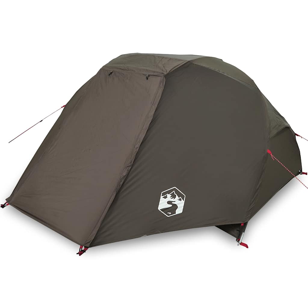 Campingtelt 5 personer brun vanntett