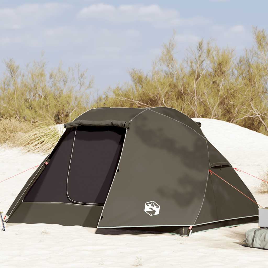 Campingtelt 5 personer brun vanntett