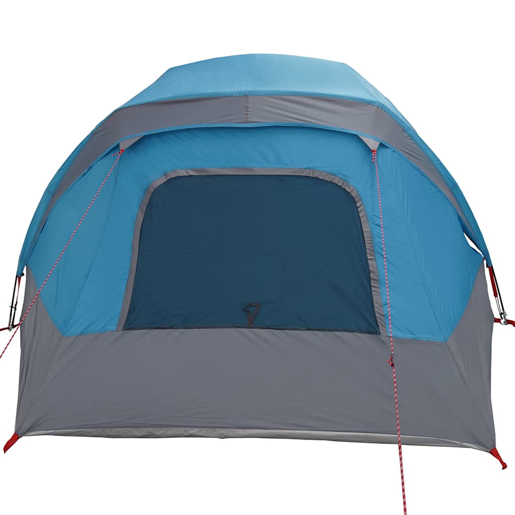 Campingtelt 4 personer blå vanntett