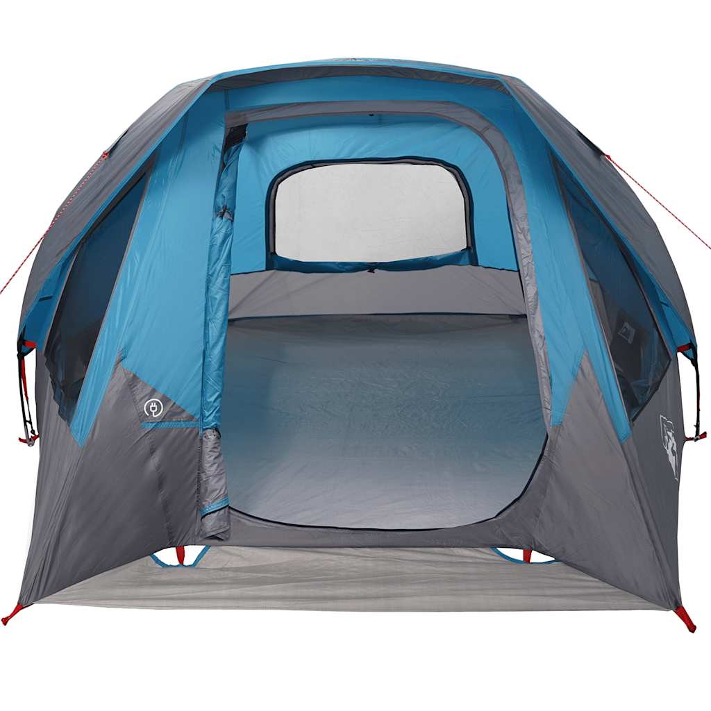 Campingtelt 4 personer blå vanntett