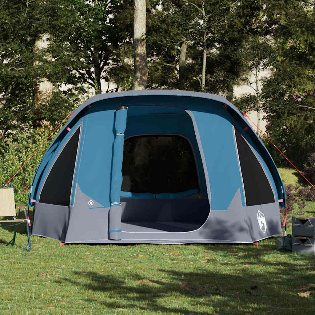 Campingtelt 6 personer blå vanntett