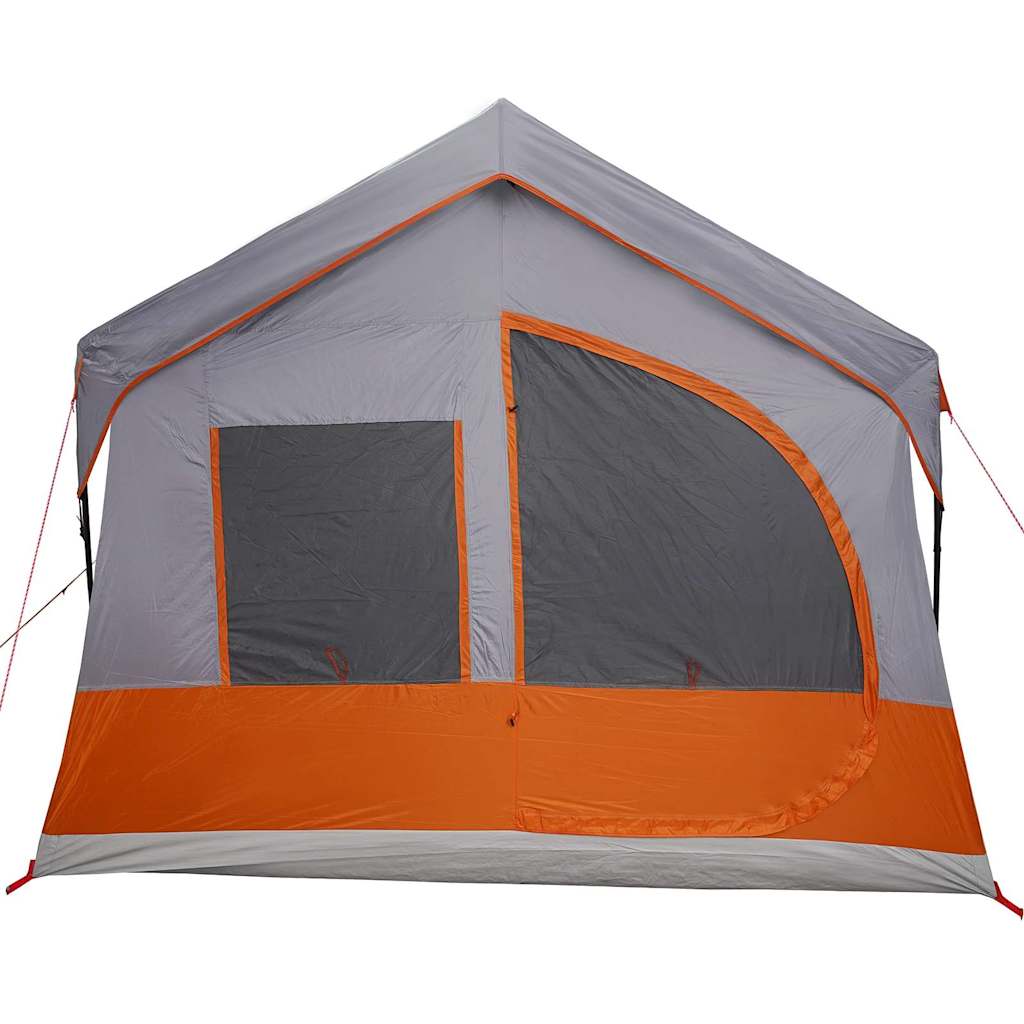 Familietelt med tak Grå og Oransje 620 x 322 x 240 cm Polyester
