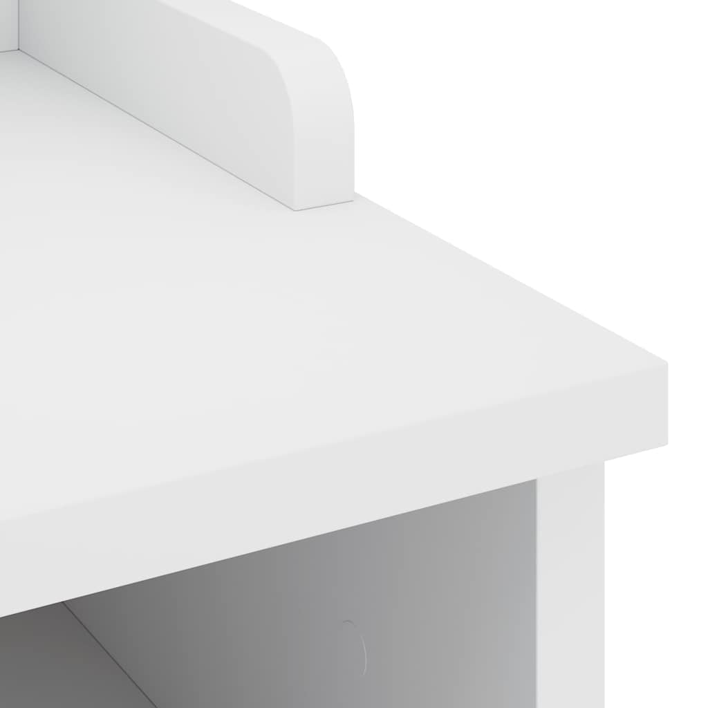 Gangbenk SANDNES hvit 45x40x50 cm heltre furu