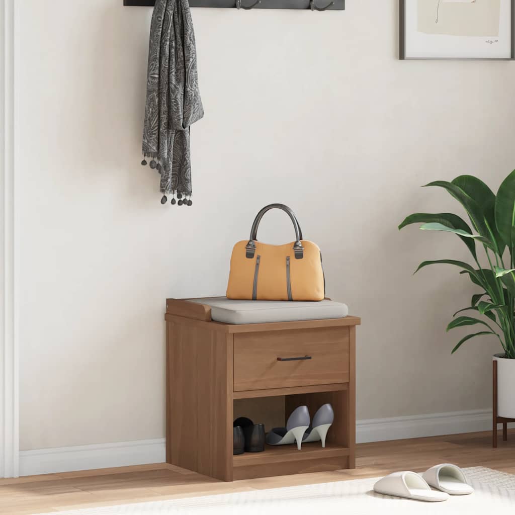 Gangbenk SANDNES 45x40x50 cm heltre furu