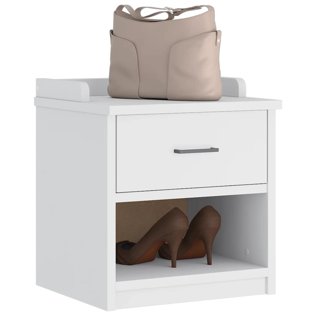Gangbenk SANDNES hvit 45x40x50 cm heltre furu