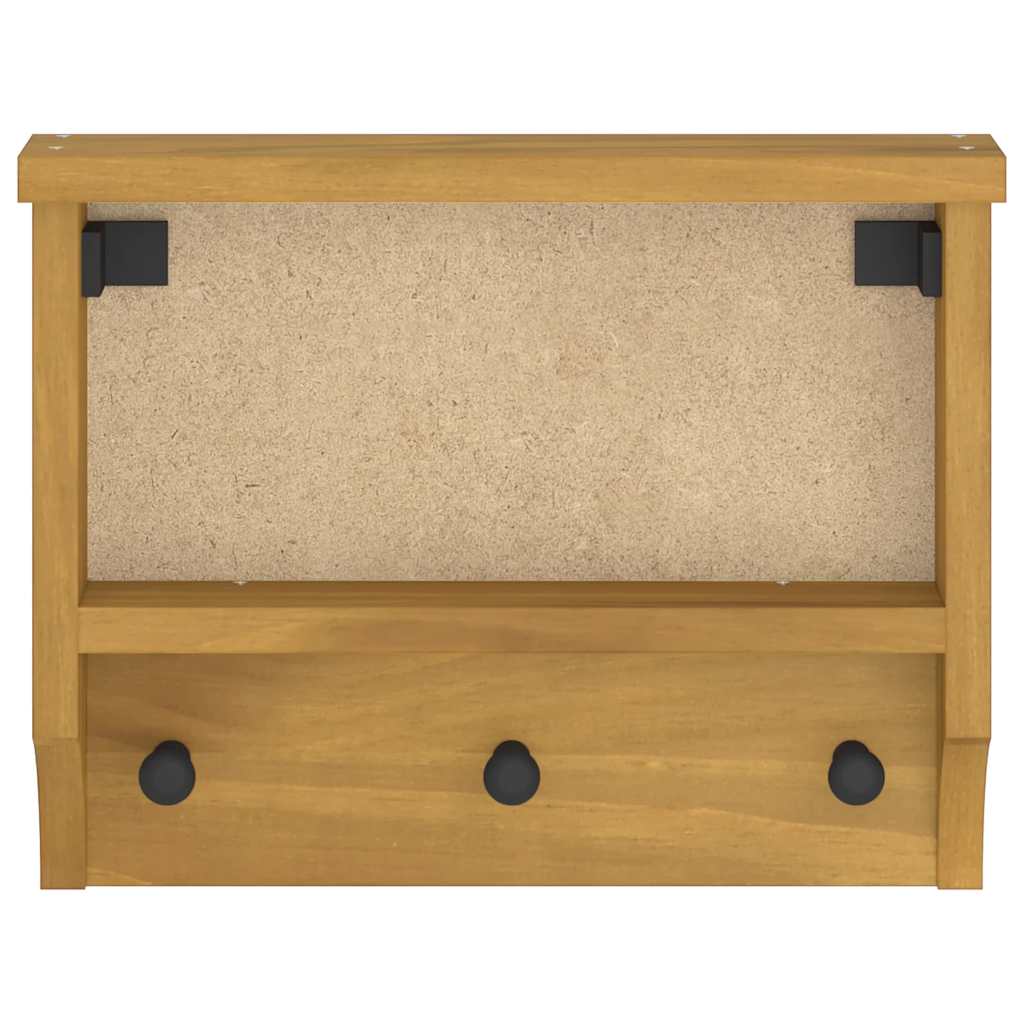 Veggmontert knaggrekke SANDNES 45x12x35 cm heltre furu
