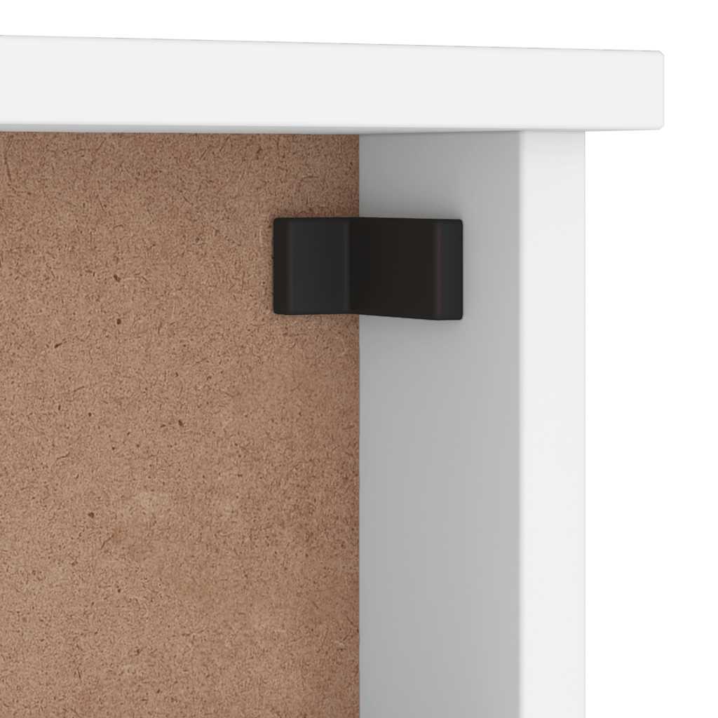 Veggmontert knaggrekke SANDNES hvit 45x12x35 cm heltre furu