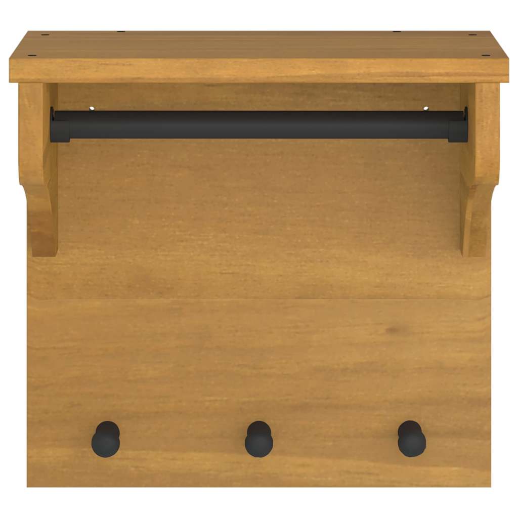 Veggmontert knaggrekke SANDNES 43x30x42 cm heltre furu