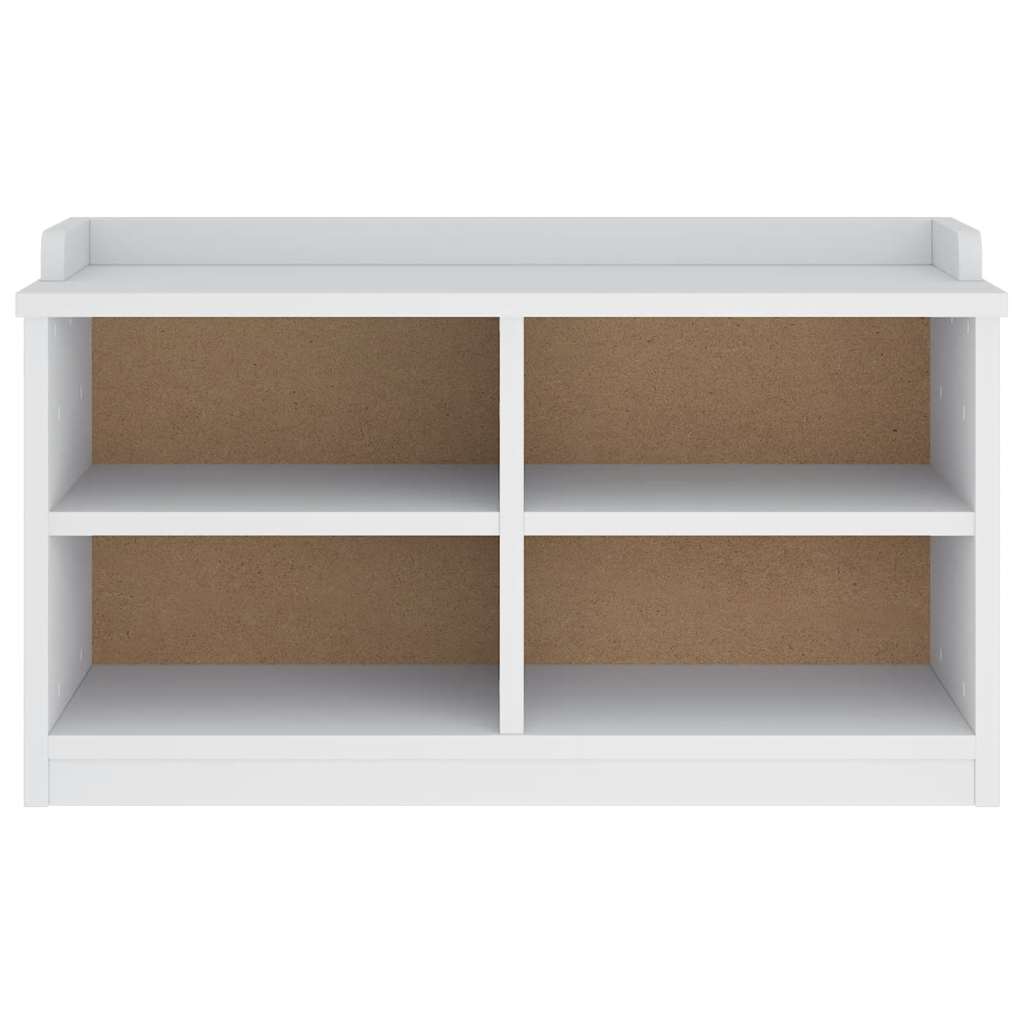 Gangbenk SANDNES hvit 87x40x50 cm heltre furu